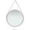 Miroir mural avec sangle 60 cm Argenté 644033644033
