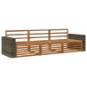 Ensemble de canapés d'extérieur 3 pcs Naturel 644034644034