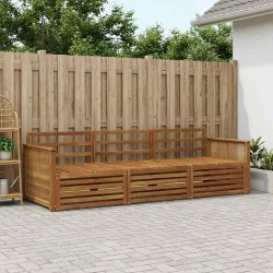 Ensemble de canapés d'extérieur 3 pcs Naturel 644037644037