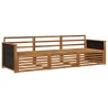 Ensemble de canapés d'extérieur 3 pcs Naturel 644038644038