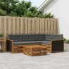 Ensemble de canapés d'extérieur 5 pcs Naturel et Anthracite 644045644045