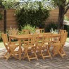 Chaises de bistrot d'extérieur 8 pcs Naturel 40 x 42 x 85 cm 644047644047