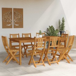Chaises de bistrot d'extérieur 8 pcs Naturel 40 x 42 x 85 cm 644047644047