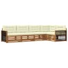 Ensemble de canapés d'extérieur 5 pcs Naturel et Crème 644049644049