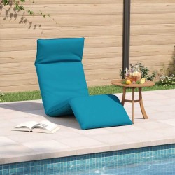 Transat pliant bleu clair 175 x 54 x 8,5 cm tissu Oxford 644059644059