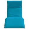 Transat pliant bleu clair 175 x 54 x 8,5 cm tissu Oxford 644059644059