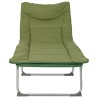 Transat pliant avec coussin 2 pcs Vert foncé 644063644063
