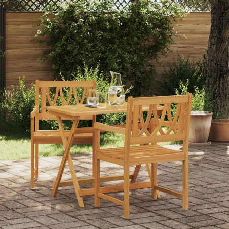 Chaises de jardin 2 pcs Naturel Bois d'Acacia Massif 644073644073
