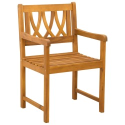 Chaises de jardin 2 pcs Naturel Bois d'Acacia Massif 644073644073