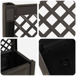 Grand bac avec treille Anthracite 99,5 x 43 x 133,5 cm PP 644076644076