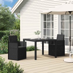 Chaises de jardin salle à manger 2 pcs Anthracite PP 644080644080