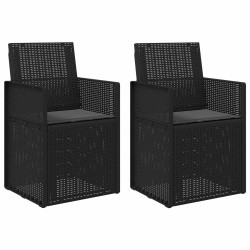 Chaises de jardin salle à manger 2 pcs Anthracite PP 644080644080