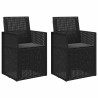 Chaises de jardin salle à manger 2 pcs Anthracite PP 644080644080