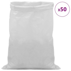 Sacs tissés 50 pcs Blanc 40 x 60 cm PP 644082644082