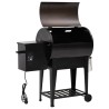 Gril à granulés avec étagère inférieure noir 94 cm fer 644087644087