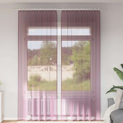 Rideaux en voile à œillets (2 pcs) violets 644114644114