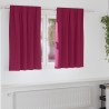 Rideaux occultants avec anneaux 2 pcs Bordeaux 140 x 140 cm 644116644116