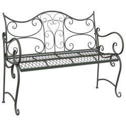 Banc de jardin 2-Nombre de places 114 x 56,5 x 90 cm Acier 644118644118