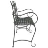 Banc de jardin 2-Nombre de places 114 x 56,5 x 90 cm Acier 644118644118
