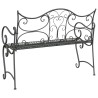 Banc de jardin 2-Nombre de places 114 x 56,5 x 90 cm Acier 644118644118