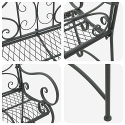 Banc de jardin 2-Nombre de places 114 x 56,5 x 90 cm Acier 644118644118