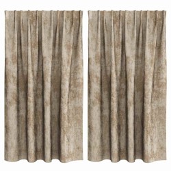 Rideaux en velours 2 pcs Champagne 140 x 140 cm Velours 644124644124
