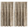 Rideaux en velours 2 pcs Champagne 140 x 140 cm Velours 644124644124