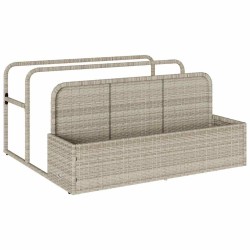 Rangement pour matelas gonflables de piscine gris clair 110 x 100 x 57 cm en rotin synthétique 644132644132