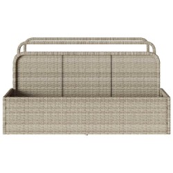 Rangement pour matelas gonflables de piscine gris clair 110 x 100 x 57 cm en rotin synthétique 644132644132