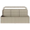 Rangement pour matelas gonflables de piscine gris clair 110 x 100 x 57 cm en rotin synthétique 644132644132