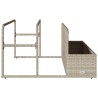 Rangement pour matelas gonflables de piscine gris clair 110 x 100 x 57 cm en rotin synthétique 644132644132