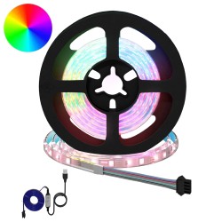 Bande LED 12 pcs Noir et Transparent 1200 mm 644134644134