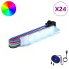 Bande LED 12 pcs Noir et Multicolore 1745 mm 644137644137