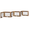 Porte de chien pliable avec supports 6 pcs Bois ancien 482 cm 644151644151