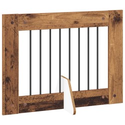 Porte de chien pliable avec supports 6 pcs Bois ancien 482 cm 644151644151