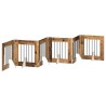 Porte de chien pliable avec supports 6 pcs Bois ancien 362 cm 644160644160