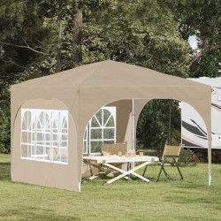Tente de fête pop-up 290 x 290 x 245 cm Crème 644166644166