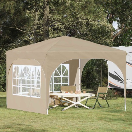 Tente de fête pop-up 290 x 290 x 245 cm Crème 644166644166