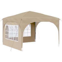 Tente de fête pop-up 290 x 290 x 245 cm Crème 644166644166