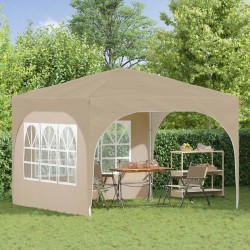 Tente de fête pop-up 290 x 290 x 245 cm Crème 644166644166