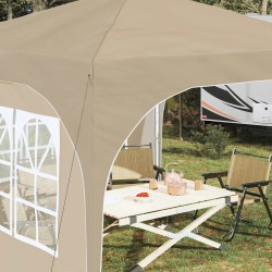 Tente de fête pop-up 290 x 290 x 245 cm Crème 644166644166