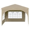 Tente de fête pop-up 290 x 290 x 245 cm Crème 644166644166