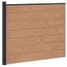 Panneau de clôture WPC et Aluminium Marron 644170644170