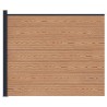 Panneau de clôture WPC et Aluminium Marron 644170644170