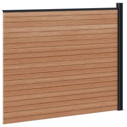 Panneau de clôture WPC et Aluminium Marron 644170644170