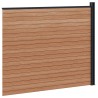 Panneau de clôture WPC et Aluminium Marron 644170644170