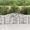 Paniers à gabions arqués 5 pcs 400x30x80/100 cm Fer galvanisé 644171644171