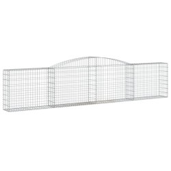 Paniers à gabions arqués 5 pcs 400x30x80/100 cm Fer galvanisé 644171644171