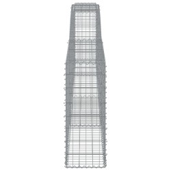 Paniers à gabions arqués 5 pcs 400x30x80/100 cm Fer galvanisé 644171644171