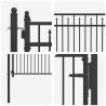 Porte de Clôture HORST 100 x 75 cm métal Noir Verrouillable 644173644173